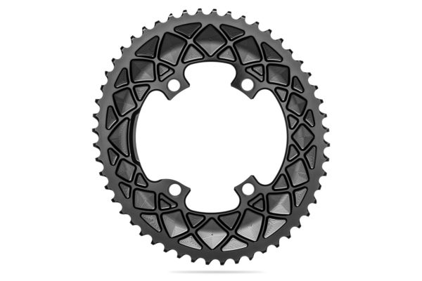 AbsoluteBLACK Oval PREMIUM Shimano R9100/8000 110BCD 4 Hole 2X Chainring