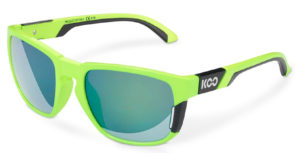 KOO California Lime/Black Sunglasses (Deep Green Lens) - Medium