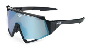 KOO Spectro Black/Turquoise Sunglasses (Turquoise Lens)