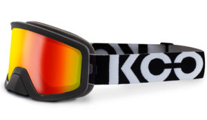 KOO Edge Black MTB Goggles (Red Mirror Lenses) - Medium