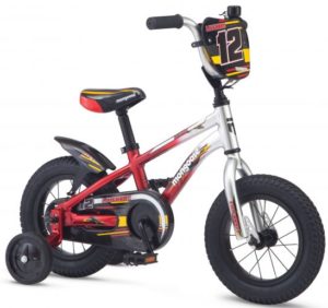 Mongoose Lilgoose 12″ Boys Bike Silver/Red
