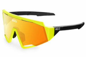 KOO Spectro Yellow Fluro Sunglasses (Red Mirror Lens)