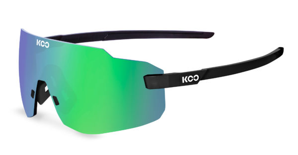 KOO Supernova Black Matt Sunglasses (Green Lens)