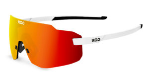 KOO Supernova White Sunglasses (Red Lens)