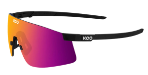 KOO NOVA Black Matt Sunglasses (Fuchsia Mirror Lens)