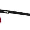 KOO NOVA Black Matt Sunglasses (Red Mirror Lens) - Image 2