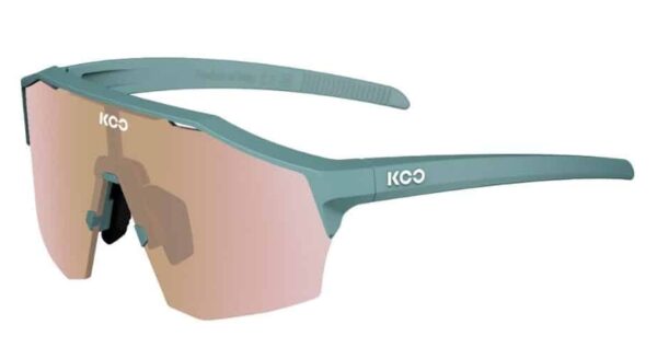 KOO ALIBI Harbor Blue Matt Sunglasses (Copper Mirror Lens)