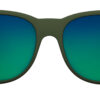 KOO COSMO Olive Green Matt Sunglasses (Green Mirror Lens) - Image 2