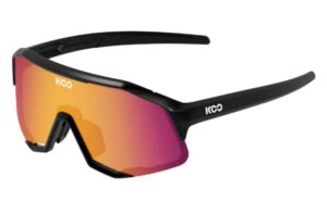 KOO Demos Black Sunglasses (Photochromic Fuchsia Mirror Lens)