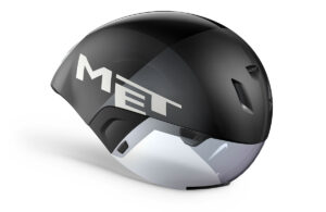 MET Codatronca Aero Helmet (Black/Silver)