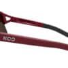 KOO HYPE Dark Red Matt Sunglasses (Red Mirror Lens) - Image 2