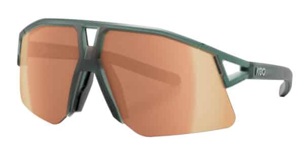 KOO HYPE Green Glass Matt Sunglasses (Copper Mirror Lens)