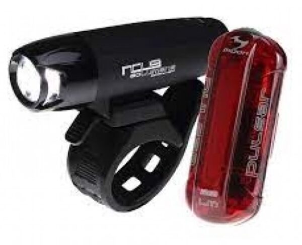 Moon Nova Front 100 & Pulsar Rear 25 Lumens Light Set